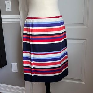 Boden Striped Cotton Skirt Size 10